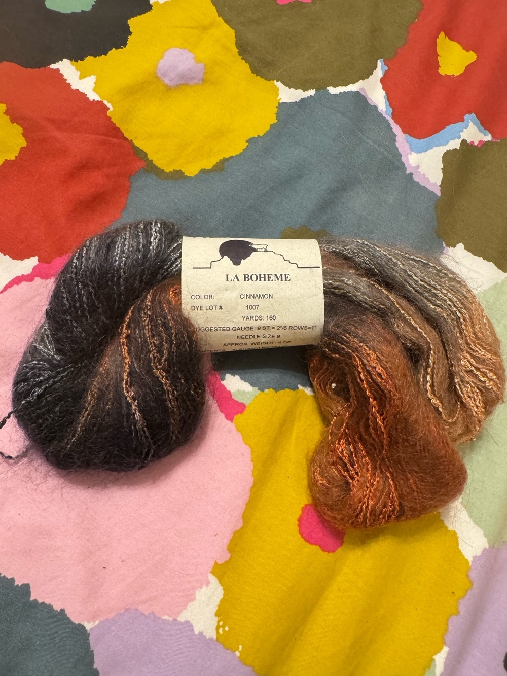 Fiesta Yarn La Boheme Brushed Kid Mohair In Cinnamon Yarn